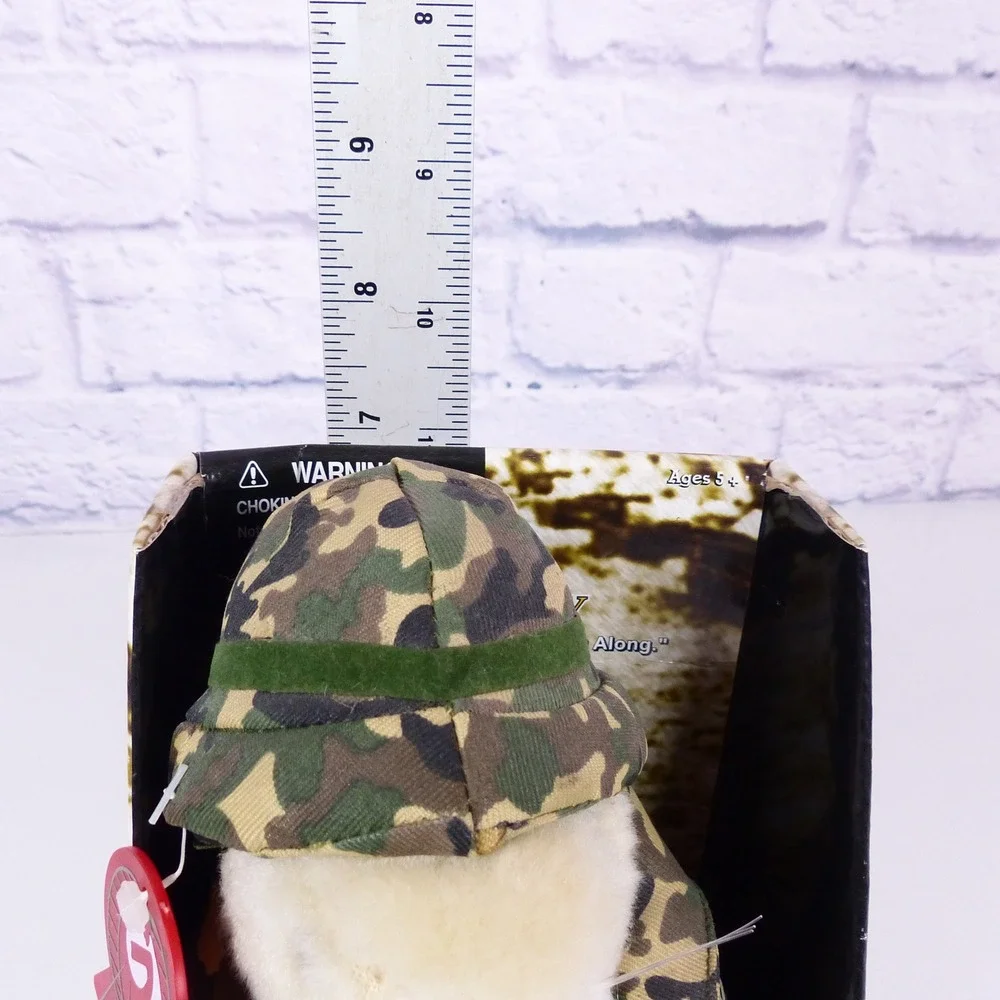 Vintage Gemmy Dancing Hamster Sgt Scruffy 2003 NEW IN BOX Military Camo Animated